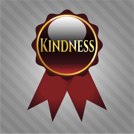 Kindness gold emblem or badge