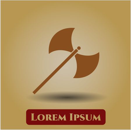 Medieval axe symbol