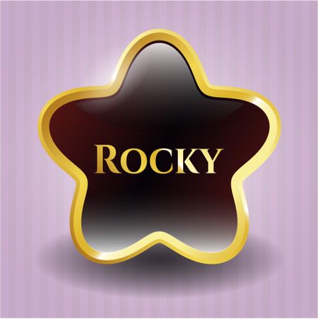 Rocky golden emblem