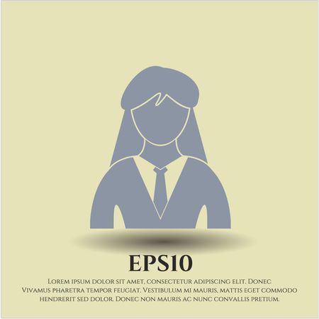 Businesswoman vector symbol