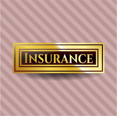 Insurance gold emblem