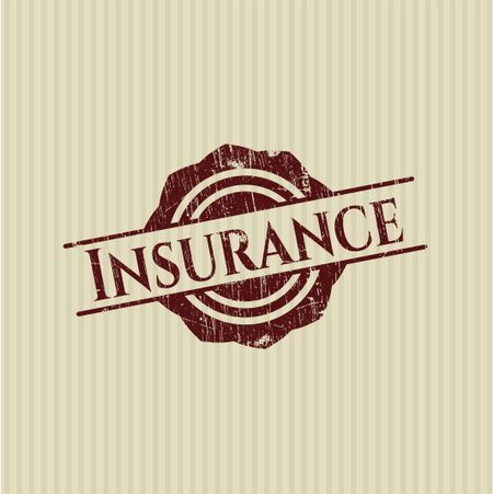 Insurance grunge stamp