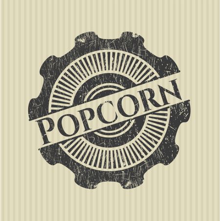 Popcorn rubber stamp