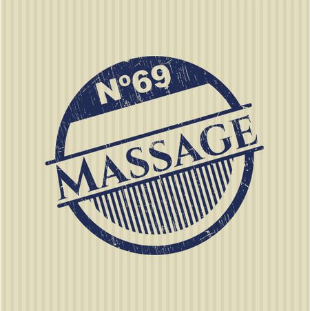 Massage grunge stamp