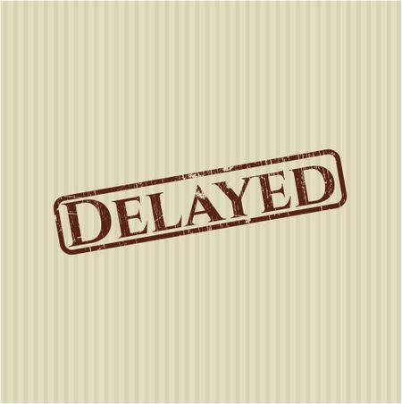 Delayed rubber stamp