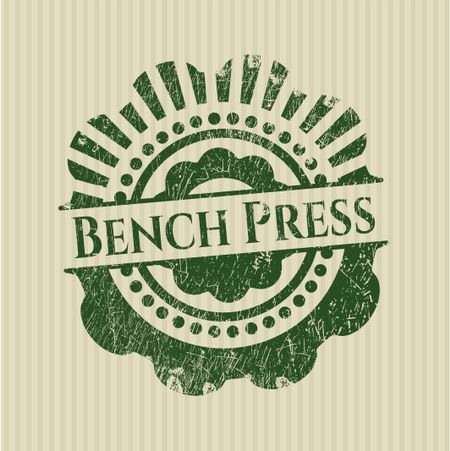 Bench Press rubber grunge texture seal