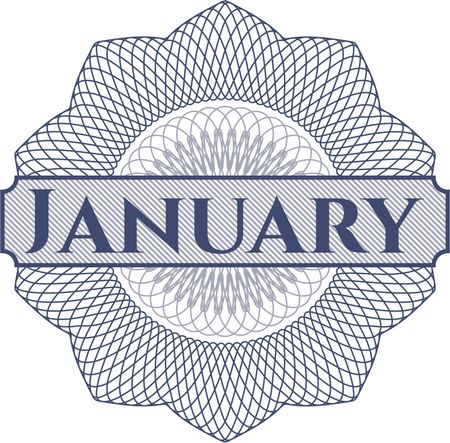 January money style rosette
