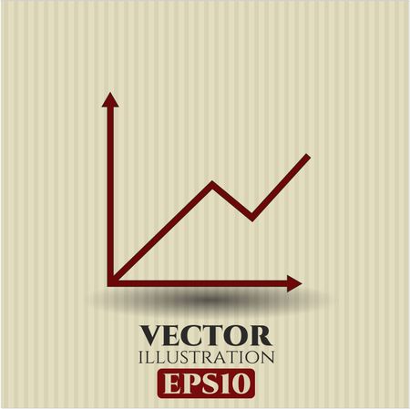 Chart icon vector illustration