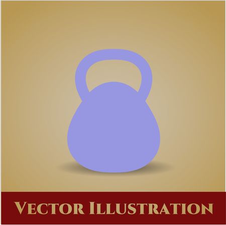 Kettlebell icon vector illustration