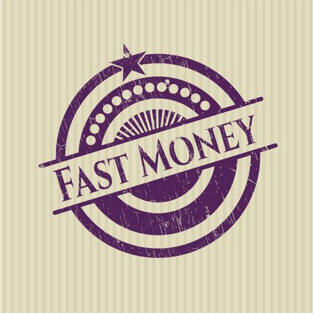 Fast Money with rubber seal texture