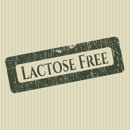 Lactose Free grunge seal