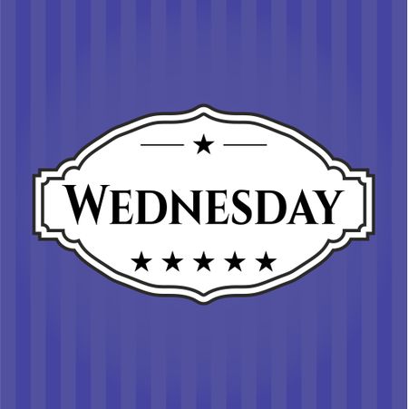 Wednesday poster or card