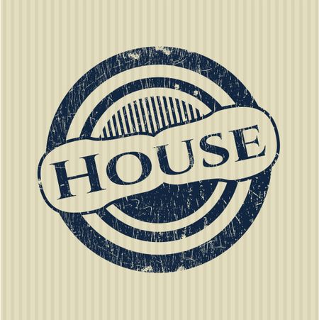 House rubber seal with grunge texture
