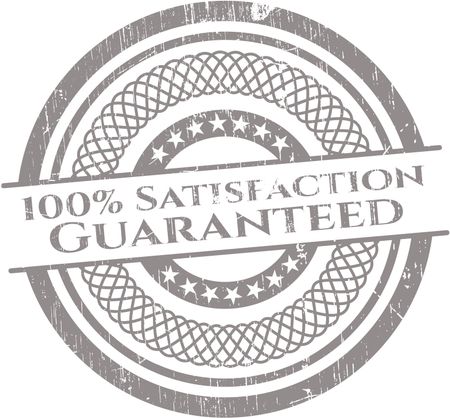 100% Satisfaction Guaranteed grunge stamp