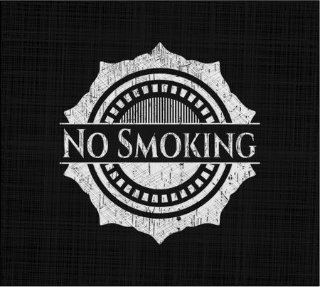No Smoking chalkboard emblem