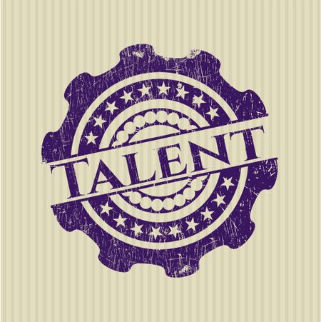 Talent rubber grunge texture stamp