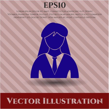 Businesswoman vector icon