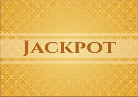 Jackpot colorful card, banner or poster with nice design
