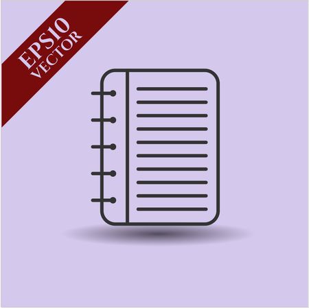 Note Book icon or symbol