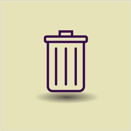 Trash can high quality icon