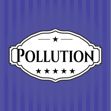 Pollution colorful poster