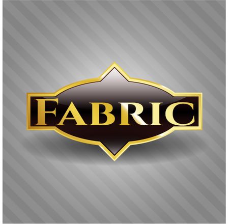 Fabric golden emblem or badge