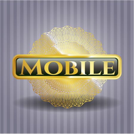 Mobile golden emblem or badge