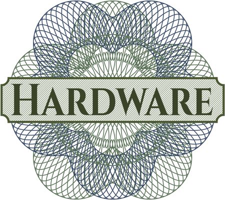 Hardware rosette (money style emplem)