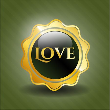 Love gold emblem