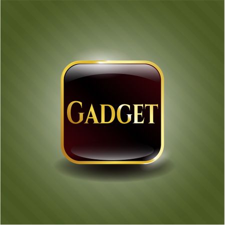 Gadget gold shiny emblem