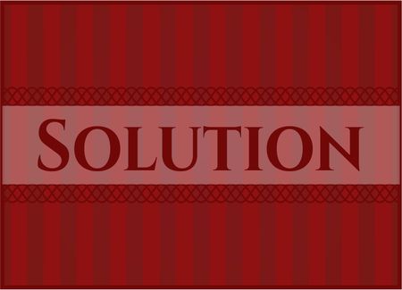Solution colorful card, banner or poster with nice design