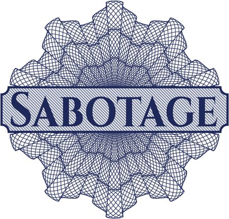 Sabotage rosette (money style emplem)