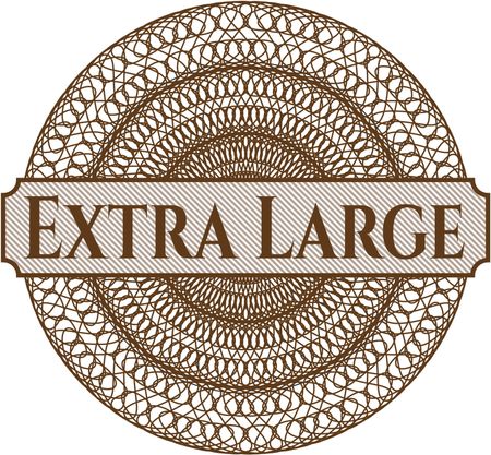 Extra Large inside money style emblem or rosette