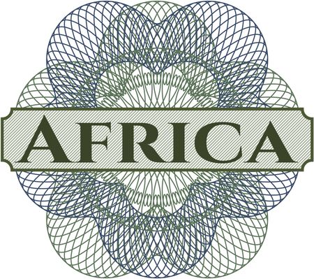 Africa rosette (money style emplem)