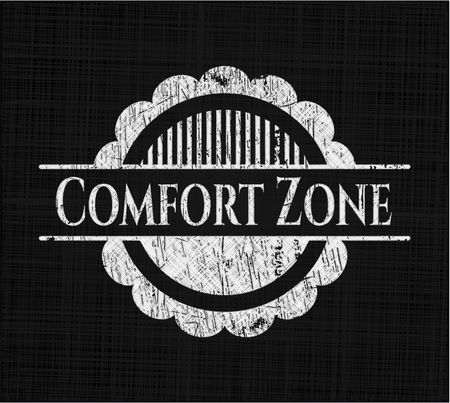 Comfort Zone written with chalkboard texture