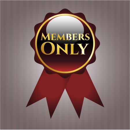 Members Only golden badge