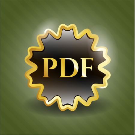 PDF gold shiny emblem