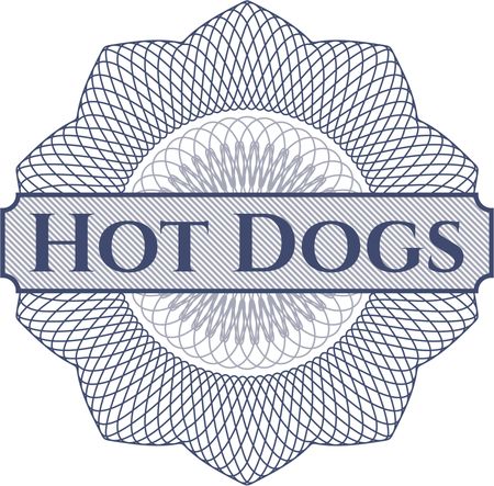 Hot Dogs abstract rosette