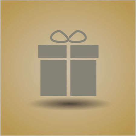 Gift box vector icon or symbol