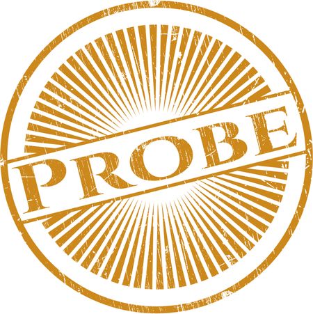 Probe with rubber seal texture