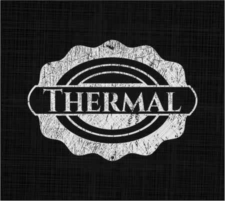 Thermal with chalkboard texture