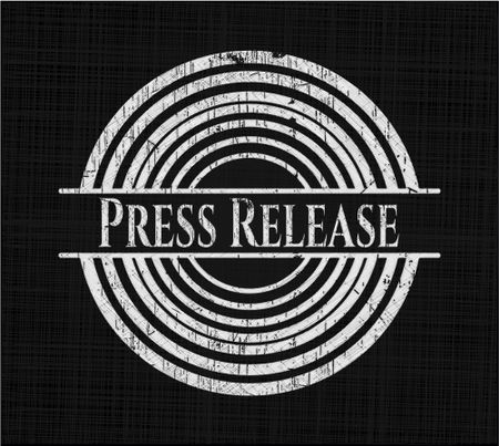 Press Release with chalkboard texture