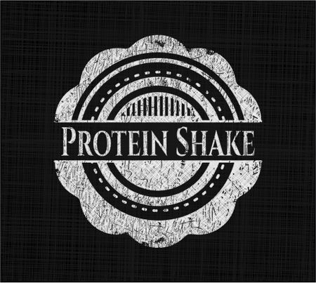 Protein Shake on blackboard