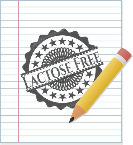 Lactose Free pencil effect
