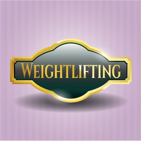 Weightlifting golden badge