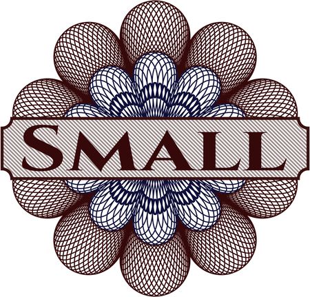 Small rosette or money style emblem