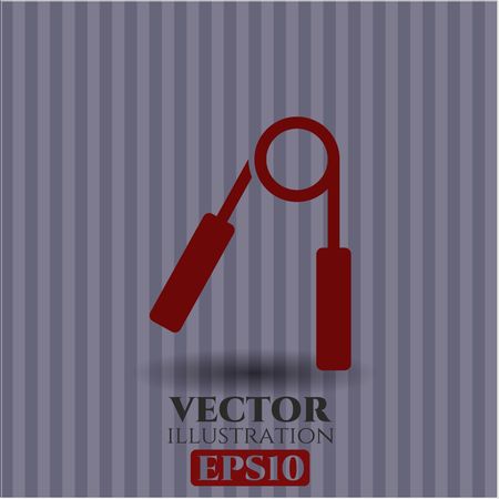 Hand gripper vector symbol