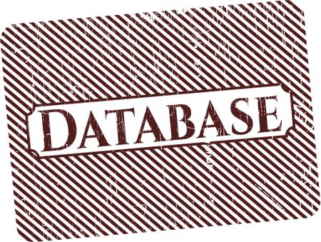 Database grunge stamp