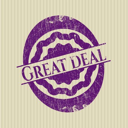 Great Deal grunge style stamp