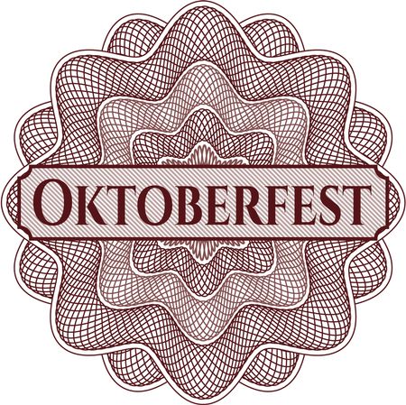 Oktoberfest written inside rosette